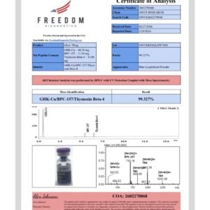 Alternative view of GLOW 70mg (GHK-Cu/BPC157/TB500)